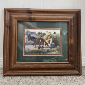 Farm Vintage girl picture